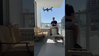 Drone takes off a balcony! #drone #dronevideo #takeoff #pilot #dji #djiair2s #dronelife