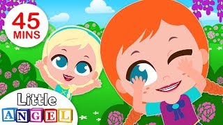 Peekaboo Song, Elsa & Anna Play Hide & Seek | Kids Songs & Nursery Rhymes by Little Angel