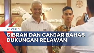 Gibran dan Ganjar Bahas Rencana Dukungan Relawan Secara Tertutup di Solo