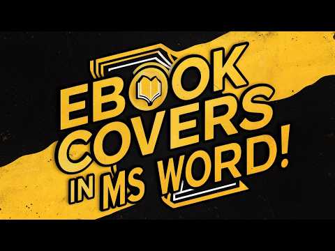 How to make an ebook cover in Microsoft Word (Part 1) How to make an ebook cover in Microsoft Word (Part 1)
