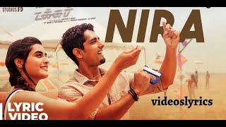 Nira Nira Song Lyric Video ❤️ |Takkar | Siddharth | Sid Sriram | Gautham Menon | Nivas K Prasanna