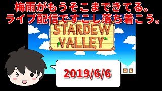 【スターデューバレー】梅雨がもうそこまできてる。ライブ配信ですこし落ち着こう。（Stardew Valley Nintendo Switch版）