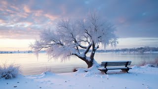 3 Hours of Breathtaking Winter Wonderland and Soothing Music for Relaxation ❄️Gentle Piano Music