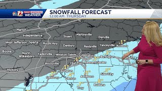 WATCH: Snow and slippery roads possible in North Carolina Tuesday, tracking a big winter storm