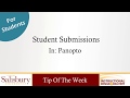 Student Submissions Using Panopto