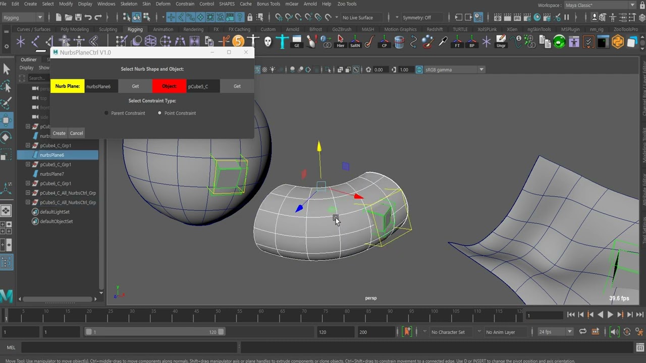 Advanced Maya Rigging : NURBS Plane Translate Controllers" - YouTube