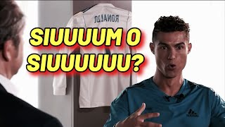 CRISTIANO RONALDO rivela la pronuncia del suo SIUUM #ronaldo #calcio #shorts
