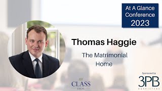 Thomas Haggie's 'The Matrimonial Home' session from the At A Glance Conference 2023