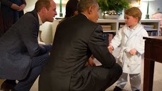 Prince George Wears My1stYears Robe to Meet Obama!