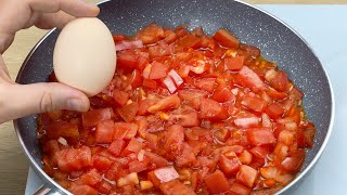Ich habe noch nie so leckere Eier mit Tomaten gegessen! Das einfachste Frühstück in 5 min #103