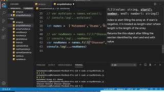 37 JavaScript ES6 | Array methods Array prototype fill