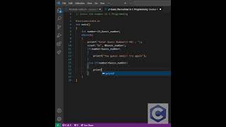 Guess the number game in C programming #coding #c