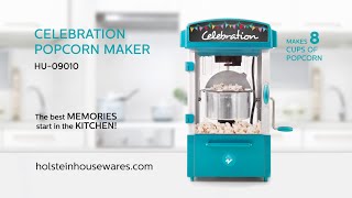 HU-09010- Celebration Popcorn Maker- Holstein Housewars