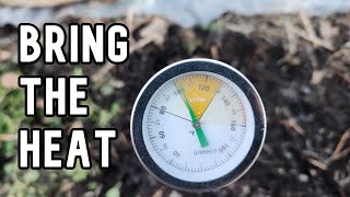 How to heat up a compost pile in the winter