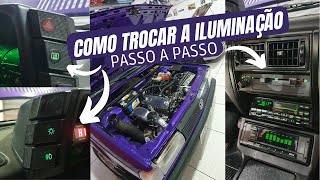 COMO COLOCAR ILUMINAÇÃO EM LED BOTÕES/INTERIOR /CAPO/PORTA MALAS/VOYAGE QUADRADO - PAINEL SATÉLITE