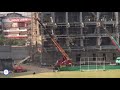 breaking news 🔴chairs installation work staerted national stadium karachi latest renovation update