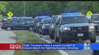 4 people arrested at Carson Beach Sunday