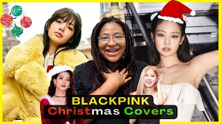 BLACKPINK XMAS Covers - LISA - My Only Wish (Britney Spears) JENNIE - 눈 (Snow) & ROSÉ | REACTION