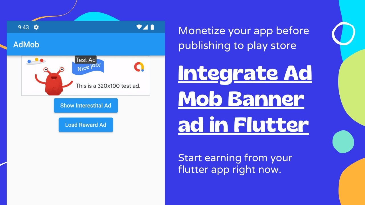 AdMob Banner Ad In Flutter || Monetize Your Flutter App || Flutter ...