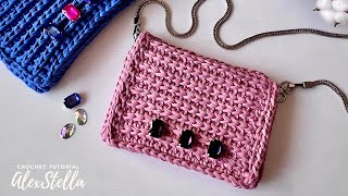 FACILE BORSA ALL'UNCINETTO  EASY CROCHET BAG "LUCE" #alexstellacrea #crochet #crochetbag #uncinetto