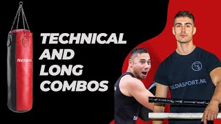 30 Minute Heavy Bag Workout for Kickboxing/Muay Thai - Technical & Combos