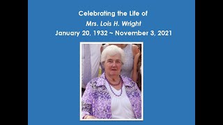 Lois Wright Memorial Service