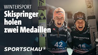 Nordische Ski-WM: Wellinger und Geiger gewinnen Silber und Bronze | Sportschau