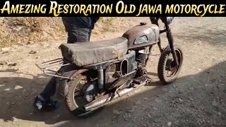 Amezing Restoration Old Rusty jawa Motorcycle /Old Jawa Motorcycle Full Restoration