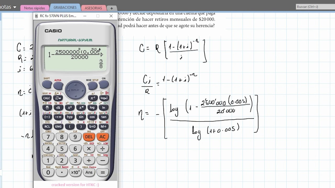 NÚMERO DE PAGOS CON AMORTIZACIÓN | AMORTIZACIÓN | MATEMÁTICAS ...