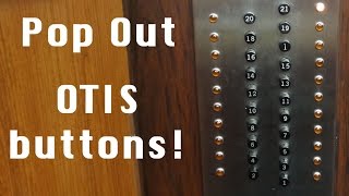 Historic OTIS Autotronic Elevators at Investment Building Pittsburgh PA with POP OUT BUTTONS