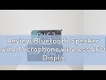 Review Bluetooth Speaker with Microphone wireless LED Display Alarm Portable Mini Speaker FM Radio