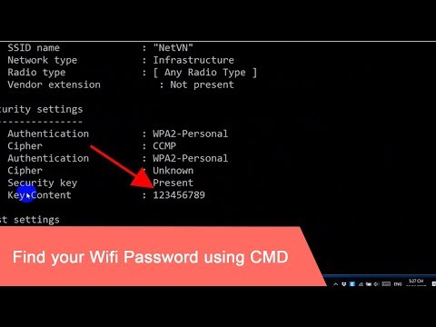 CMD: Show Wi-Fi password Windows 10/11 NETVN