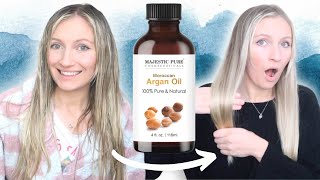 I LEFT ARGAN OIL ON MY HAIR OVERNIGHT... CHECK OUT THESE RESULTS | BENEFITS OF ARGAN OIL FOR HAIR