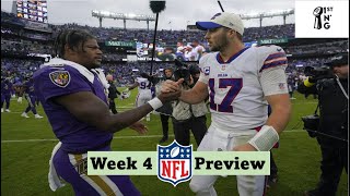 NFL WEEK 4 PICKS | ALLEN VS LAMAR!!! | SEAHAWKS UPSET LIONS?!?! | JAYDEN VS KYLER!!