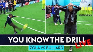 Zola goes for top bins! | Jimmy Bullard vs Gianfranco Zola Free Kick Challenge | You Know The Drill