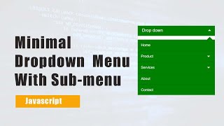 Dropdown Menu with submenu using HTML & CSS | Animated Dropdown menu in html | Devscore