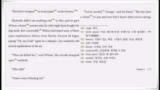 The Great Gatsby ch8  - 24 (p375) translated by Hyun Shin 원서읽기