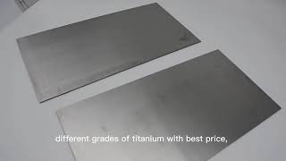 High Quality 99.9% Pure titanium plate Grade 1/2/5 Titanium thin sheet for Industrial