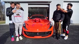 WE BOUGHT OUR TWIN BROTHERS A FERRARI FOR THEIR BIRTHDAY! *EMOTIONAL*