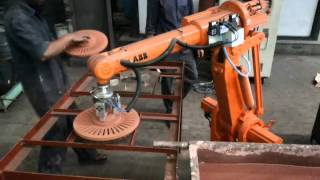 Mahajan Automation, Pune -Used ABB IRB 1400 S4 Robot for Foundry Deburring Application