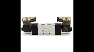 4V320-10 Airtac Type 5 Way 2 Position Pneumatic Electric Solenoid Air Valve 12V 24V DC 110V 220V AC