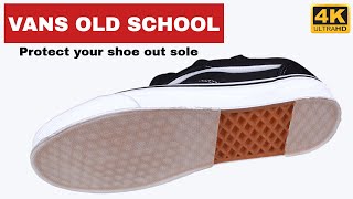 How to protect your VANS OLD SCHOOL SNEAKERS shoe outsole using ZOMBIEKICKS SOLE SHIELD