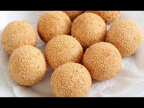 How to make Chinese fried sesame balls (aka Jian dui, 煎堆). How to make Chinese fried sesame balls (aka Jian dui, 煎堆).