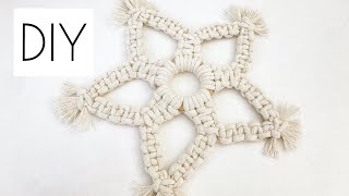 DIY: MACRAME STAR | MACRAME ORNAMENT | CHRISTMAS CRAFTS