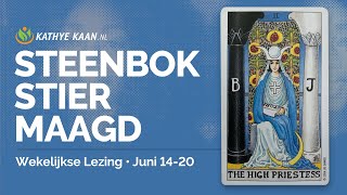 Stier Maagd Steenbok Juni 07   13 💝 Wekelijkse Tarot Kaartlezing Voorspelling  Horoscoop ⭐️