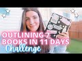 Outlining 7 Books in 11 Days! | Writing Vlog