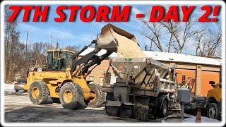 Snow Plowing Hard Pack! 7th Winter Storm - Day 2!