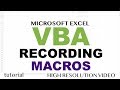 How to Use Excel Macros - VBA for Beginners, Recording - Part 9