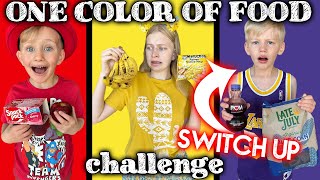 Eating Only ONE Color of Food for 24 Hours WITH A SWAP TWIST!
