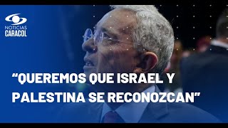 Uribe señaló que Petro incita al odio de clases y se refirió a la ruptura de relaciones con Israel